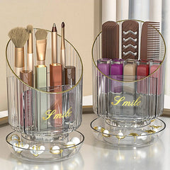 GlamSpin Makeup Organizer
360° Rotating Makeup Brush Holder