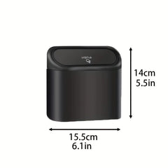 3-Piece Car Trash Can Set with Lid and 60 Garbage Bags - Leak-proof Mini Car Accessories