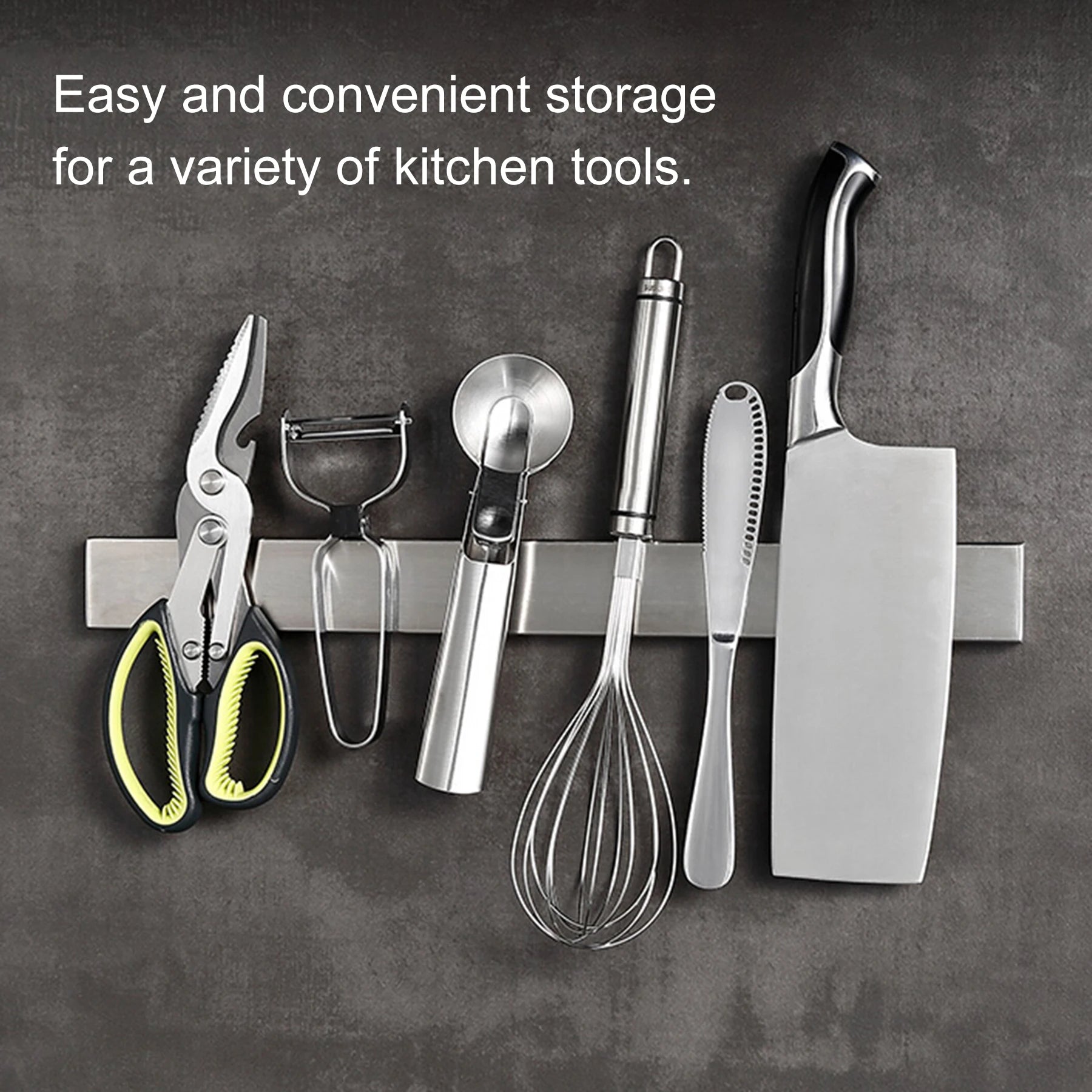 Stainless Steel Magnetic Knife Organizer