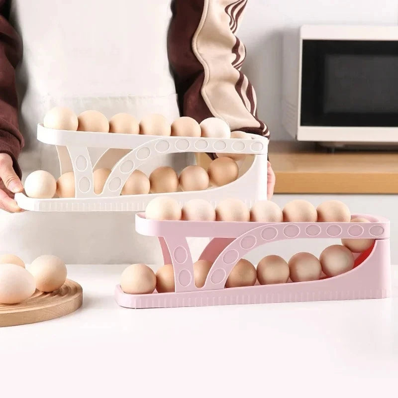 Automatic Scrolling Egg Rack Holder