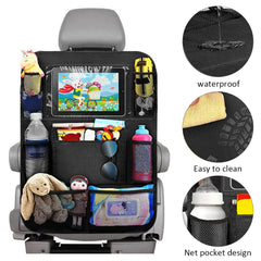 Car Back Seat Tablet Organizer