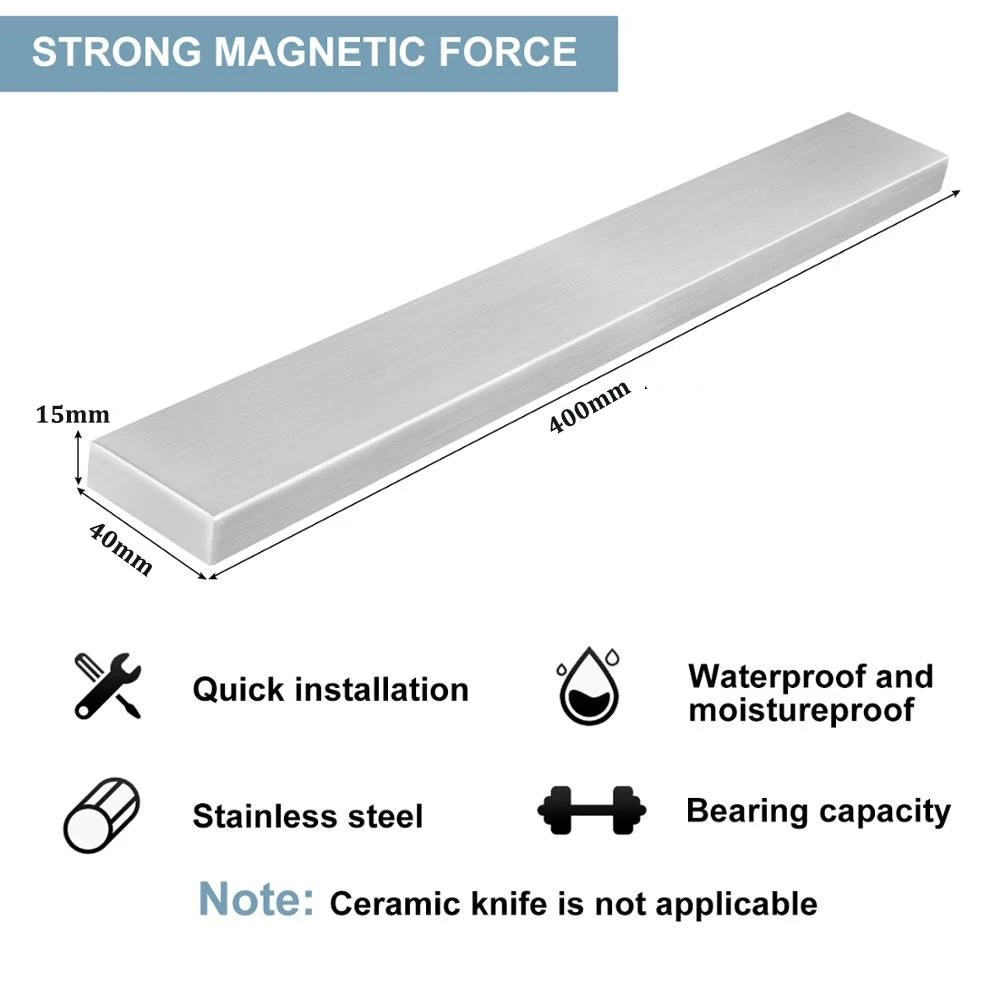 Stainless Steel Magnetic Knife Organizer