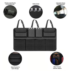 Car Trunk & Backseat Hanging Organizer with 8 Large Storage Bags - Space Saver for SUV & Truck