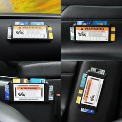 Car Sun Visor Organizer & Parking Card Holder - Auto Interior Storage