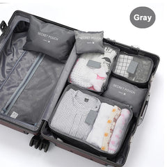 6-Piece Travel Clothes Storage Bags Set - Portable Luggage Organizer for Shoes and Clothes Packing