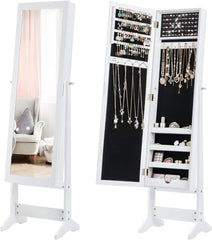 Jewelry Cabinet with Full-Length Mirror