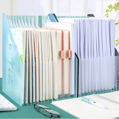 Desk File Folder Document Organizer - Multilayer Storage Holder for School and Office Stationery, A4 Paper