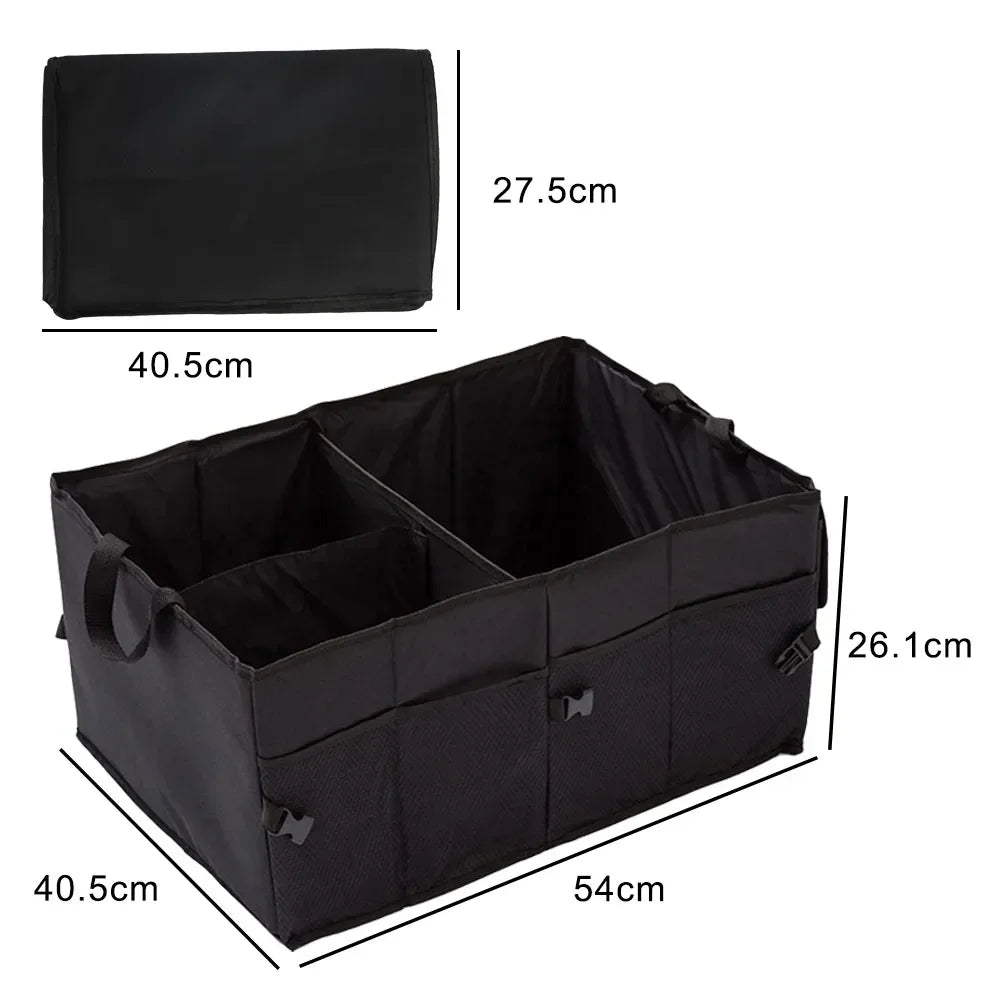 Car trunk foldable organizer