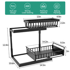 2 Tier Under Sink Organizer and Storage Basket