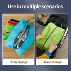 Portable Shoe Storage Bags Travel Shoe Cover Pouch Waterproof Pocket Unisex Zipper Organizer Bag Moistureproof Shoe Storage Pack