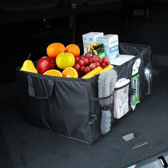 Car trunk foldable organizer