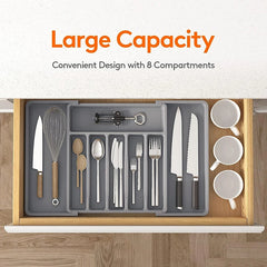 Expandable Utensils Tray Tableware Organizer