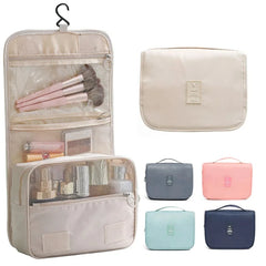 Waterproof Travel Makeup Bag with Hook - High-Quality Toiletries Organizer